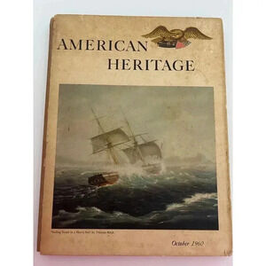 American Heritage Magazine October 1960 Vintage Historical Publication Cover Art